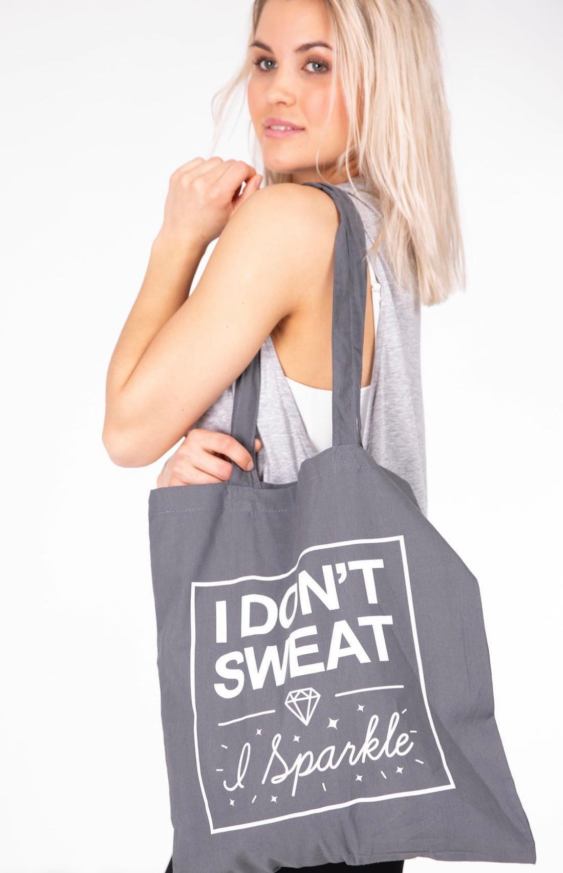 Tote bag (I don't Sweat, I Sparkle)