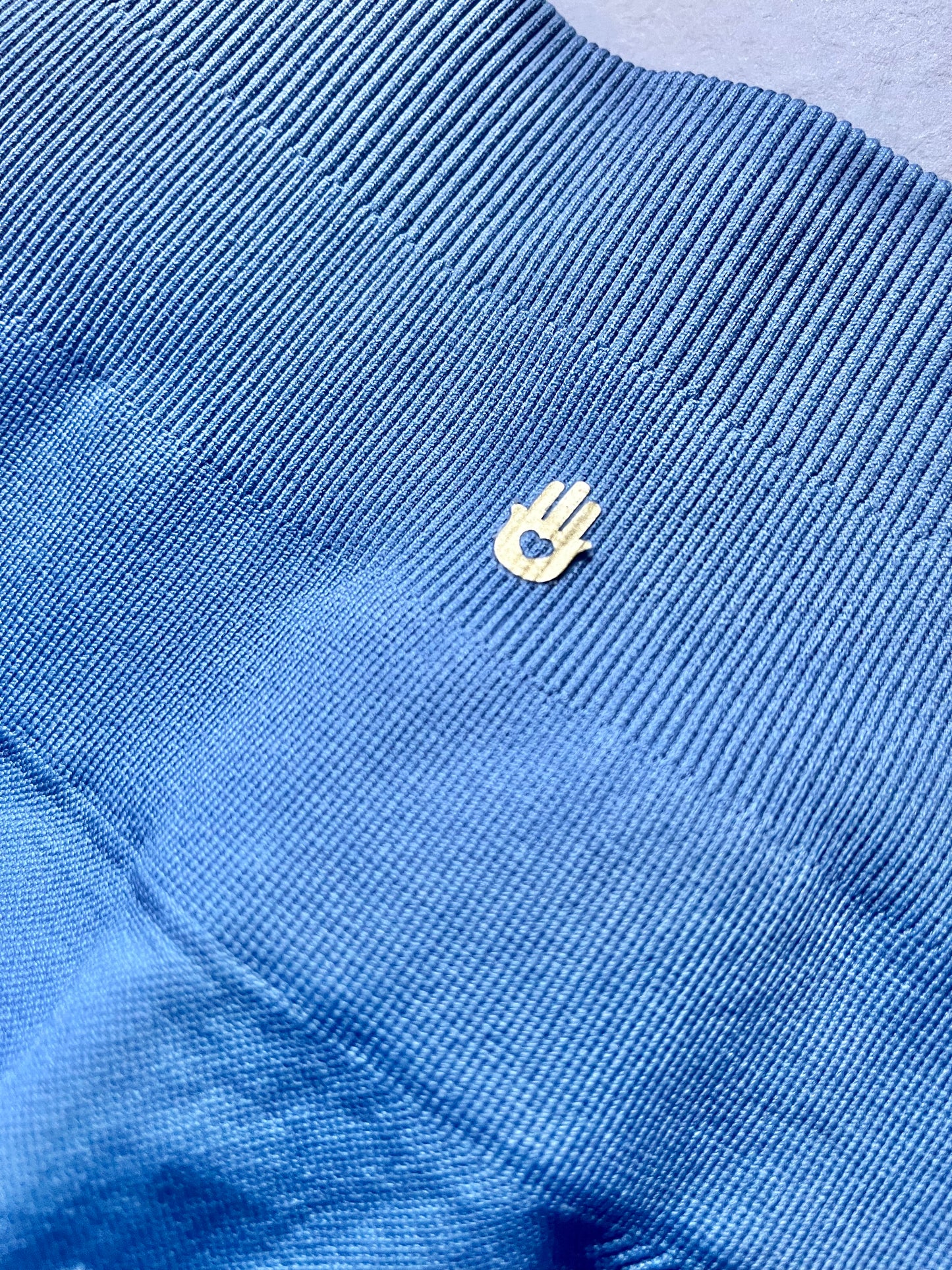 Icon High Waist Leggings (Seascape) Blå