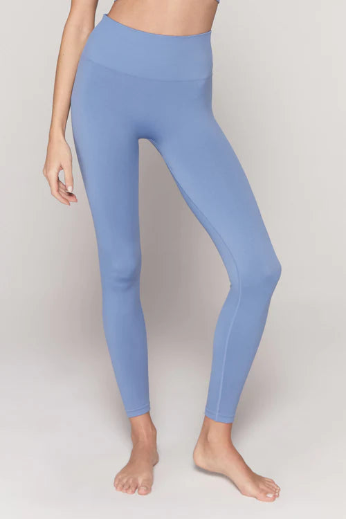 Icon High Waist Leggings (Seascape) Blå
