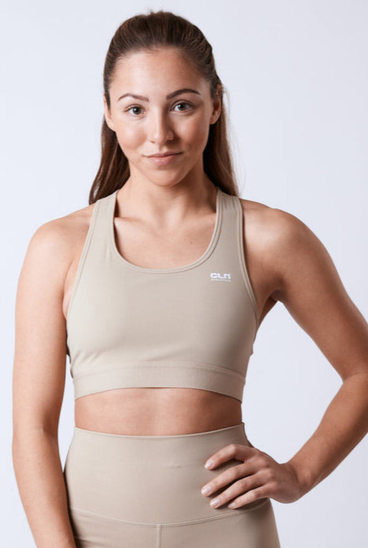Inhale Sport Bra Beige